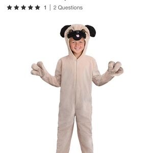 Kids Pug Costume - HalloweenCostumes.com, size M